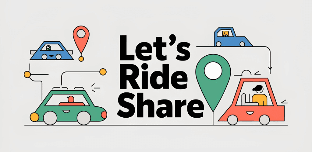Lets Share Ride — Carpooling & Community Rideshare official store feature image